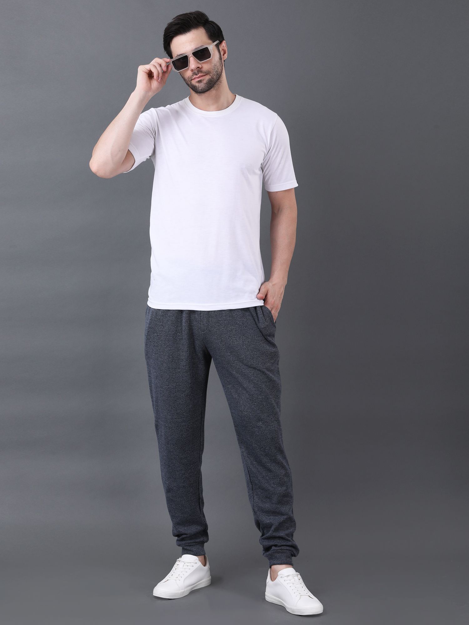 Classic Trousers Gray Texture